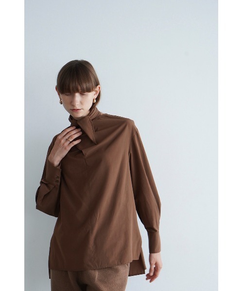 clane ポロベスト ブラウン 新品未使用 クラネ CLANE（クラネ） 正規商品 クラッシュ ベロア ポロトップス CRUSHED