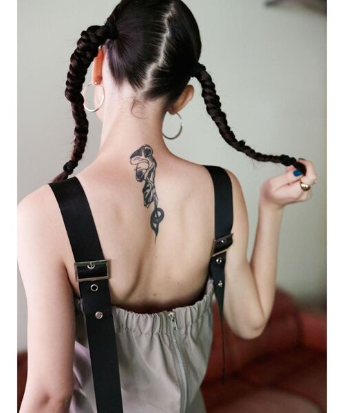 EVRIS（エヴリス）の「ドロストデザインワンピース（ワンピース・レディース・グレー/ブラック/ブルー/カーキ・FREE）」の21枚目の写真