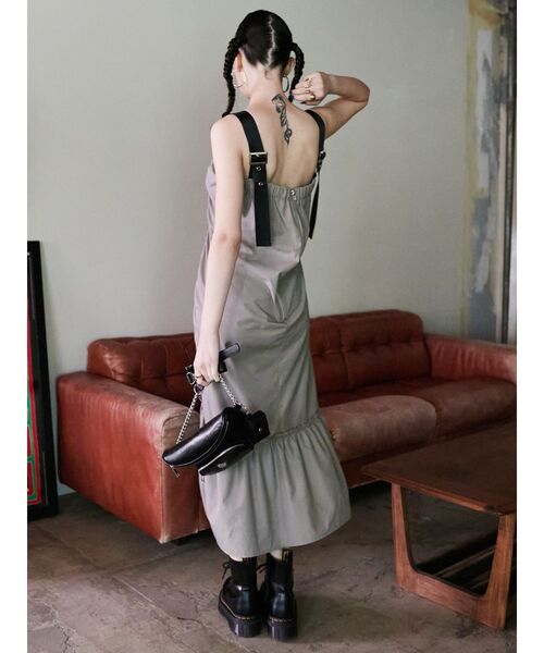 EVRIS（エヴリス）の「ドロストデザインワンピース（ワンピース・レディース・グレー/ブラック/ブルー/カーキ・FREE）」の15枚目の写真