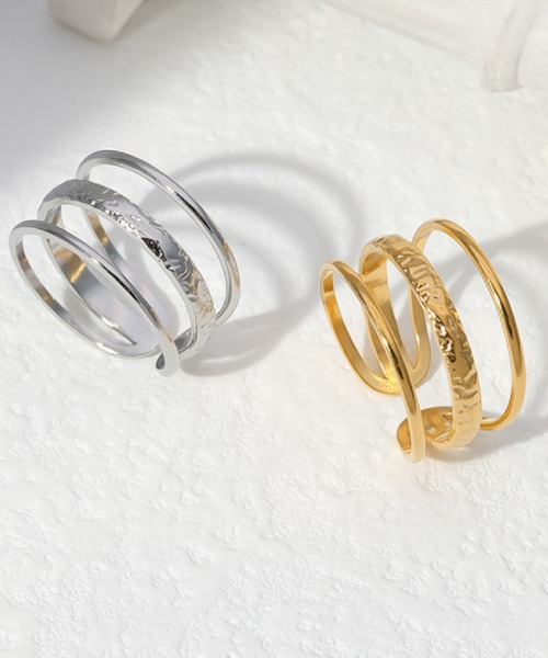 Ritomo De Ricco(リトモ・デ・リコ)の「ステンレス3連リング サイズフリー(リング・レディース・A/B・FREE)」の9枚目の写真