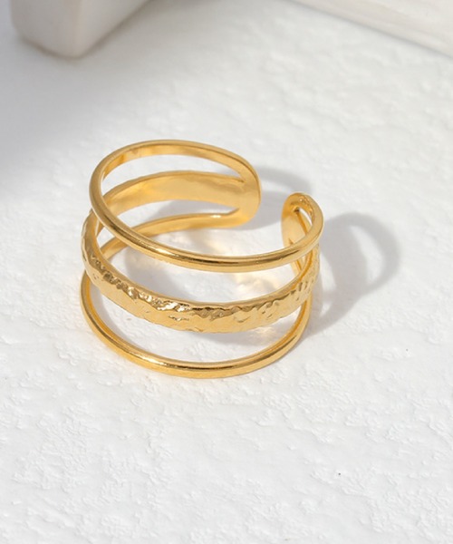 Ritomo De Ricco(リトモ・デ・リコ)の「ステンレス3連リング サイズフリー(リング・レディース・A/B・FREE)」の3枚目の写真