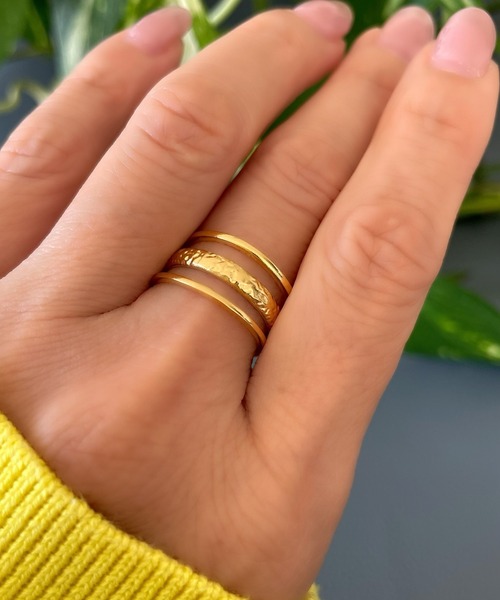 Ritomo De Ricco(リトモ・デ・リコ)の「ステンレス3連リング サイズフリー(リング・レディース・A/B・FREE)」の5枚目の写真