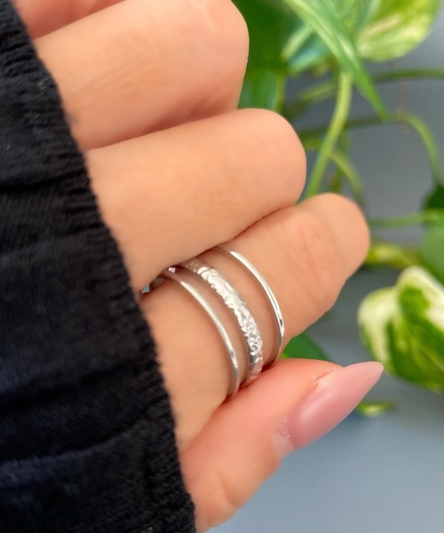Ritomo De Ricco(リトモ・デ・リコ)の「ステンレス3連リング サイズフリー(リング・レディース・A/B・FREE)」の6枚目の写真
