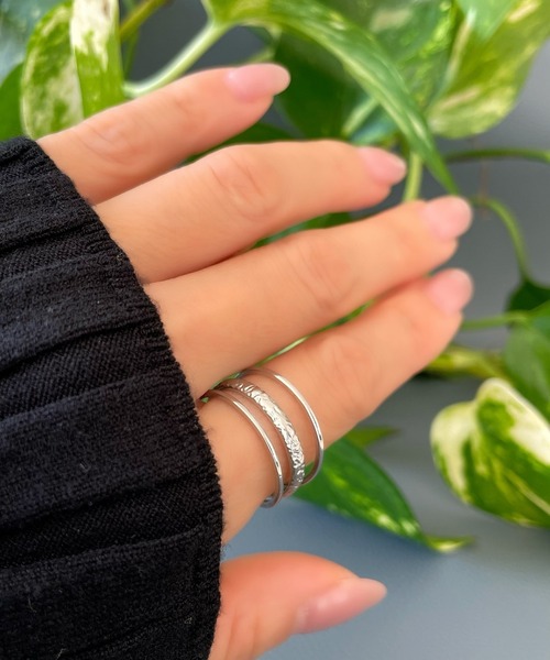 Ritomo De Ricco(リトモ・デ・リコ)の「ステンレス3連リング サイズフリー(リング・レディース・A/B・FREE)」の8枚目の写真