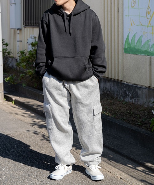 tolene(トレネ)の「【WASH FACTORY】 オーバーサイズ プレーン 裏起毛スウェットプルパーカー(パーカー・メンズ・グレー/ブラック/グレイッシュベージュ/ネイビー・XXX-LARGE/M/L/XL/XXL)」の13枚目の写真