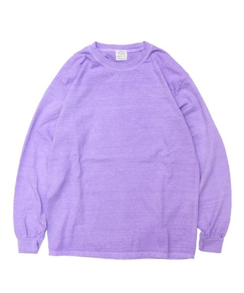 TOWNCRAFT（タウンクラフト）の「TOWNCRAFT / タウンクラフト PIGMENT LS TEE ヴィンテージ加工 長袖Tシャツ（Tシャツ/カットソー・メンズ・ライトグリーン/スモークピンク/ネイビー/ライトパープル/ブルーグレー/ベージュ/グリーン/ブラック/パープル・XX-LARGE/LARGE/X-LARGE/MEDIUM）」の7枚目の写真