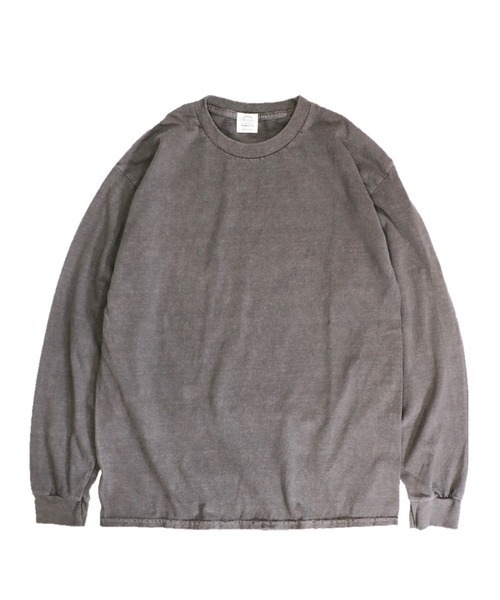 TOWNCRAFT（タウンクラフト）の「TOWNCRAFT / タウンクラフト PIGMENT LS TEE ヴィンテージ加工 長袖Tシャツ（Tシャツ/カットソー・メンズ・ライトグリーン/スモークピンク/ネイビー/ライトパープル/ブルーグレー/ベージュ/グリーン/ブラック/パープル・XX-LARGE/LARGE/X-LARGE/MEDIUM）」の2枚目の写真