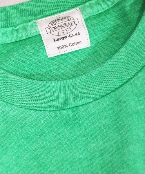 TOWNCRAFT（タウンクラフト）の「TOWNCRAFT / タウンクラフト PIGMENT LS TEE ヴィンテージ加工 長袖Tシャツ（Tシャツ/カットソー・メンズ・ライトグリーン/スモークピンク/ネイビー/ライトパープル/ブルーグレー/ベージュ/グリーン/ブラック/パープル・XX-LARGE/LARGE/X-LARGE/MEDIUM）」の16枚目の写真
