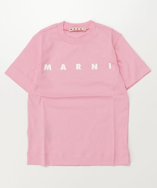 MARNI(マルニ)の「MARNI(マルニ)Kids & Junior ブランドロゴプリント半袖Tシャツカットソー(Tシャツ/カットソー・キッズ・ピンク/オレンジ/ライトブルー/グリーン/ライトピンク・8Y/14Y/12Y/10Y/6Y/4Y)」の5枚目の写真