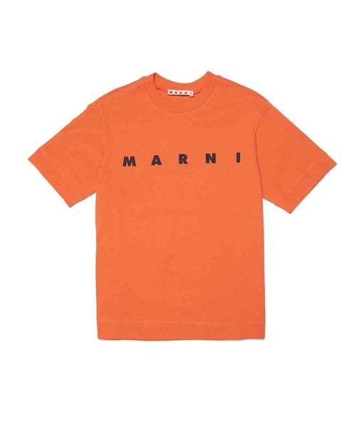MARNI(マルニ)の「MARNI(マルニ)Kids & Junior ブランドロゴプリント半袖Tシャツカットソー(Tシャツ/カットソー・キッズ・ピンク/オレンジ/ライトブルー/グリーン/ライトピンク・8Y/14Y/12Y/10Y/6Y/4Y)」の1枚目の写真