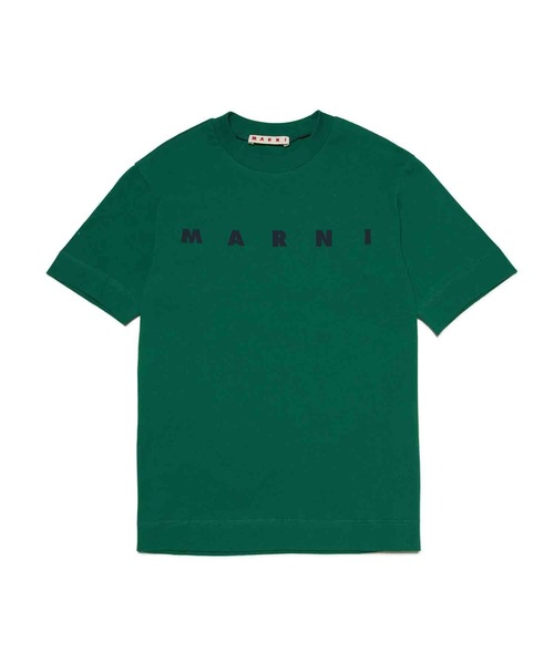 MARNI(マルニ)の「MARNI(マルニ)Kids & Junior ブランドロゴプリント半袖Tシャツカットソー(Tシャツ/カットソー・キッズ・ピンク/オレンジ/ライトブルー/グリーン/ライトピンク・8Y/14Y/12Y/10Y/6Y/4Y)」の2枚目の写真
