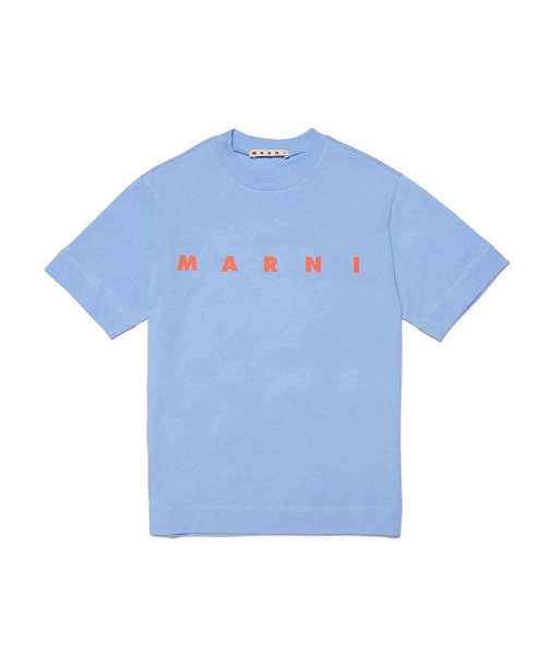 MARNI(マルニ)の「MARNI(マルニ)Kids & Junior ブランドロゴプリント半袖Tシャツカットソー(Tシャツ/カットソー・キッズ・ピンク/オレンジ/ライトブルー/グリーン/ライトピンク・8Y/14Y/12Y/10Y/6Y/4Y)」の3枚目の写真