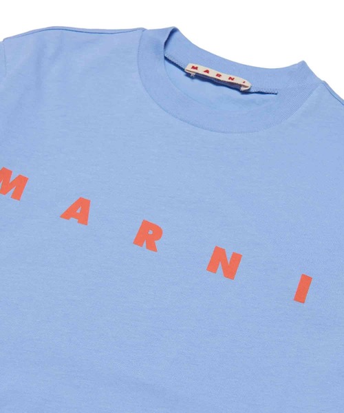 MARNI(マルニ)の「MARNI(マルニ)Kids & Junior ブランドロゴプリント半袖Tシャツカットソー(Tシャツ/カットソー・キッズ・ピンク/オレンジ/ライトブルー/グリーン/ライトピンク・8Y/14Y/12Y/10Y/6Y/4Y)」の8枚目の写真