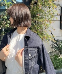 anuans（アニュアンス）の「リネンブレンドバルーンショルダー 