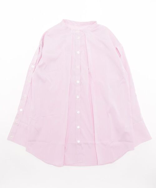 STYLEBLOCK(スタイルブロック)の「先染めストライプオープンスリーブブラウス(シャツ/ブラウス・レディース・ベージュ/ライトブルー/ピンク/ブラック/グリーン/ホワイト系その他・M)」の6枚目の写真