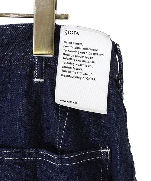 CIOTA（シオタ）の「CIOTA / シオタ：インディゴ スビンコットン 11.5oz デニム ベイカーパンツ：NPTM-9UT-115-PIW[STD]（デニムパンツ・メンズ・ネイビー・5）」の7枚目の写真