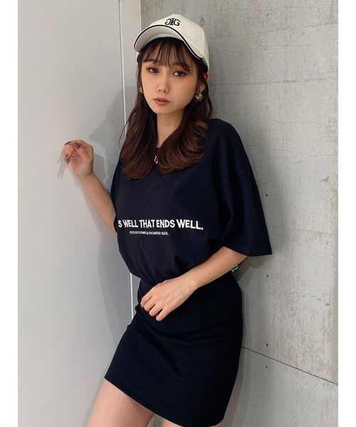 GYDA（ジェイダ）の「BACK GY PEACE BIG Tシャツ（Tシャツ/カットソー・レディース・ブラック/オフホワイト/ピンク・FREE）」の3枚目の写真