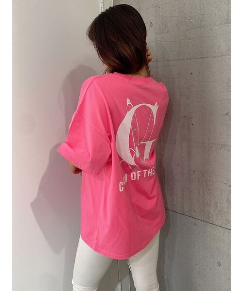 即日発送！GYDA GY bijou Tシャツ　ピンク　完売カラー GYDA PLAYBOY×GYDA BijouショートTシャツ（ピンク