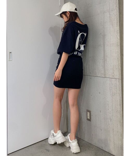 GYDA（ジェイダ）の「BACK GY PEACE BIG Tシャツ（Tシャツ/カットソー・レディース・ブラック/オフホワイト/ピンク・FREE）」の11枚目の写真