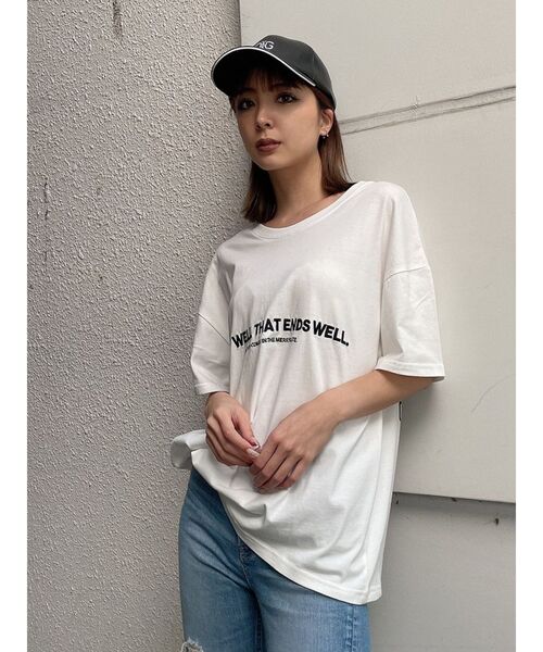 GYDA（ジェイダ）の「BACK GY PEACE BIG Tシャツ（Tシャツ/カットソー・レディース・ブラック/オフホワイト/ピンク・FREE）」の14枚目の写真
