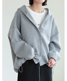 Re:EDIT | [新色追加]オーバーサイズダンボールパーカーブルゾン(ブルゾン)
