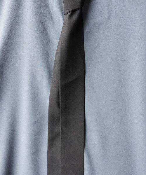 Starting Over（スターティングオーバー）の「ポリストレッチネクタイ付きビッグシルエットシャツ/レディース メンズ（シャツ/ブラウス・メンズ・ホワイト/ブラック/グレー・M/L/XL）」の4枚目の写真