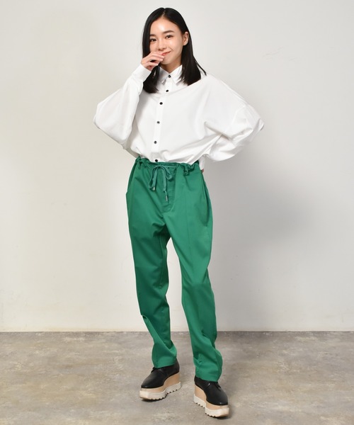 Starting Over（スターティングオーバー）の「ポリストレッチネクタイ付きビッグシルエットシャツ/レディース メンズ（シャツ/ブラウス・メンズ・ホワイト/ブラック/グレー・M/L/XL）」の12枚目の写真