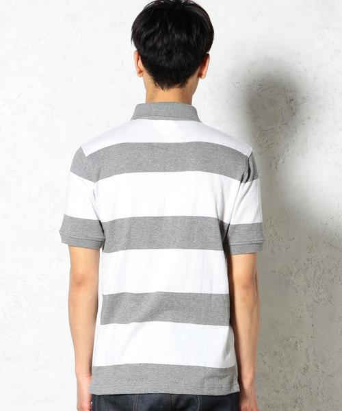 green label relaxing（グリーンレーベルリラクシング）の「US/C WIDE/BOR ポロシャツ S/S◆（ポロシャツ・メンズ・ネイビー/オリーブ/グレー・LARGE/X-LARGE/MEDIUM/SMALL）」の8枚目の写真