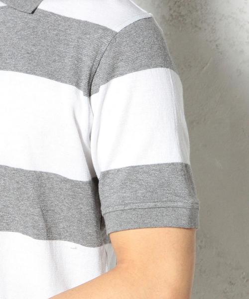 green label relaxing（グリーンレーベルリラクシング）の「US/C WIDE/BOR ポロシャツ S/S◆（ポロシャツ・メンズ・ネイビー/オリーブ/グレー・LARGE/X-LARGE/MEDIUM/SMALL）」の15枚目の写真