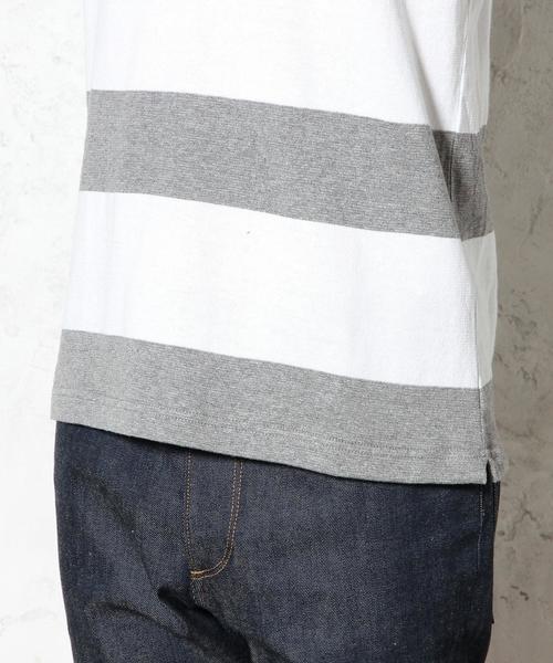 green label relaxing（グリーンレーベルリラクシング）の「US/C WIDE/BOR ポロシャツ S/S◆（ポロシャツ・メンズ・ネイビー/オリーブ/グレー・LARGE/X-LARGE/MEDIUM/SMALL）」の16枚目の写真