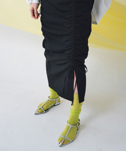 bohmal（ボマール）の「シアーカラフルソックス（ソックス/靴下・レディース・ブラック/ピンク/ライム/ブルー/アイボリー・FREE）」の9枚目の写真