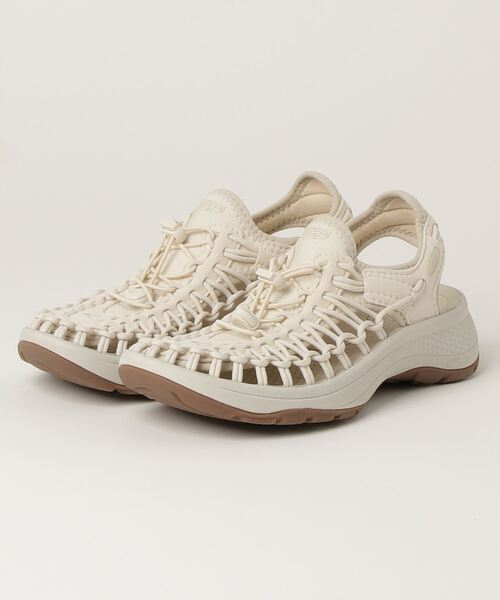 【未使用】KEEN ✿ユニーク　厚底　アストリア　ベージュ　サンダル　24.5 KEEN サンダル UNEEK ASTORIA CANVAS / ユニーク アストリア