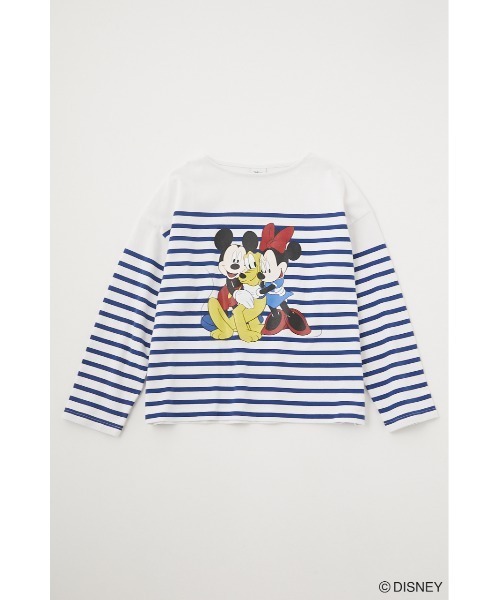 Disney SERIES CREATED by MUS(ディズニーシリーズクリエイテッドバイエムユーエス)の「MD BORDER LS Tシャツ(Tシャツ/カットソー・レディース・ホワイト/ネイビー・FREE)」の8枚目の写真