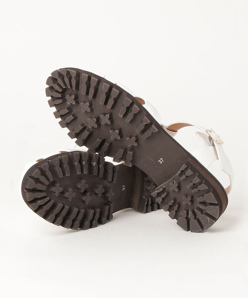 ARTESANOS（アルテサノス）の「【ARTESANOS/アルテサノス】レザーラグソールグルカサンダル（サンダル・レディース・ブラック/オフホワイト・38/37）」の9枚目の写真