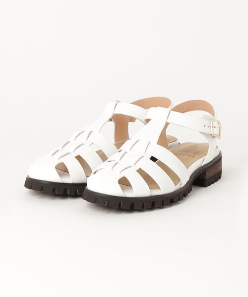 ARTESANOS（アルテサノス）の「【ARTESANOS/アルテサノス】レザーラグソールグルカサンダル（サンダル・レディース・ブラック/オフホワイト・38/37）」の10枚目の写真