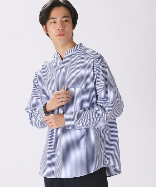 niko and...(ニコアンド)の「スキッパーアソート柄シャツ(シャツ/ブラウス・メンズ・サックスブルー/ライトブルー/ブルー・LARGE/MEDIUM)」の3枚目の写真