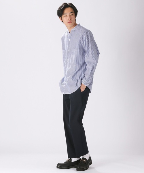 niko and...(ニコアンド)の「スキッパーアソート柄シャツ(シャツ/ブラウス・メンズ・サックスブルー/ライトブルー/ブルー・LARGE/MEDIUM)」の4枚目の写真