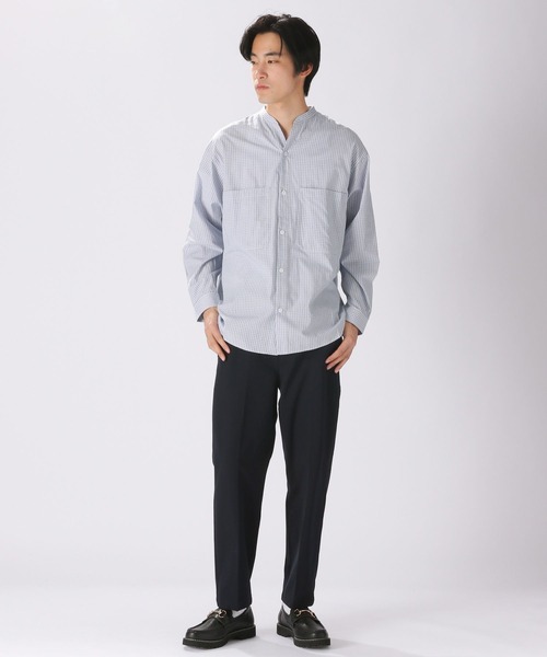 niko and...(ニコアンド)の「スキッパーアソート柄シャツ(シャツ/ブラウス・メンズ・サックスブルー/ライトブルー/ブルー・LARGE/MEDIUM)」の7枚目の写真