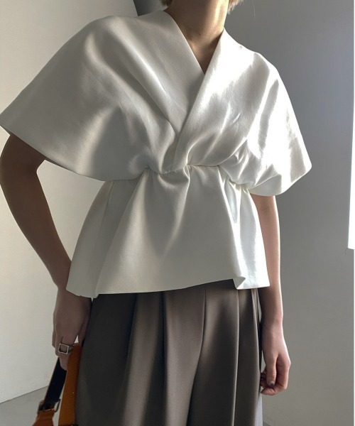 トップス AMERI PONCHO SILHOUETTE JERSEY TOP Ameri（アメリ）の「PONCHO SILHOUETTE JERSEY TOP（Tシャツ
