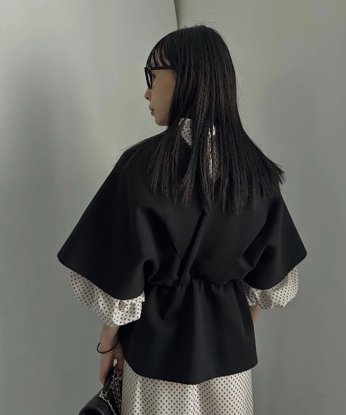 トップス AMERI PONCHO SILHOUETTE JERSEY TOP Ameri（アメリ）の「PONCHO SILHOUETTE JERSEY TOP（Tシャツ