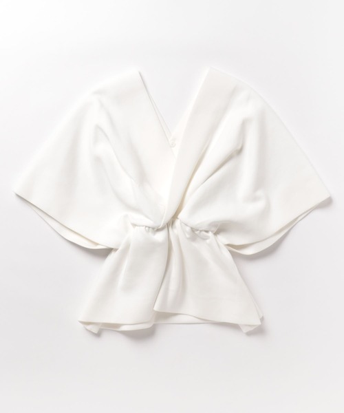 Ameri（アメリ）の「PONCHO SILHOUETTE JERSEY TOP（Tシャツ