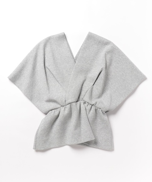 Ameri（アメリ）の「PONCHO SILHOUETTE JERSEY TOP（Tシャツ