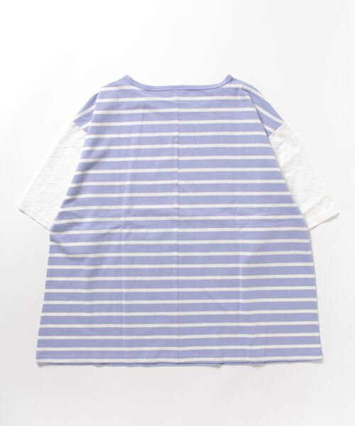 チチカカ(チチカカ)の「レースxボーダープルオーバー【大きいサイズ】(Tシャツ/カットソー・レディース・ブラック/パープル/オレンジ・3L)」の10枚目の写真