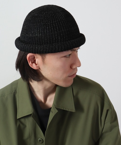 Sense of Grace（センスオブグレース）の「SENSE OF GRACE ペーパー＆コットン編み ロールワッチ（ニットキャップ/ビーニー・メンズ・ブラック/グレー/ナチュラル・FREE）」の6枚目の写真