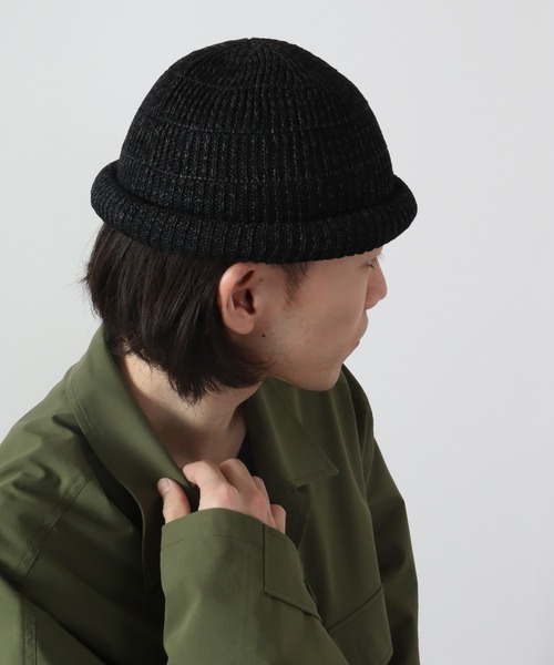 Sense of Grace（センスオブグレース）の「SENSE OF GRACE ペーパー＆コットン編み ロールワッチ（ニットキャップ/ビーニー・メンズ・ブラック/グレー/ナチュラル・FREE）」の4枚目の写真