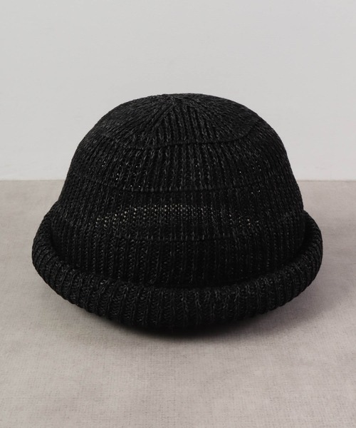 Sense of Grace（センスオブグレース）の「SENSE OF GRACE ペーパー＆コットン編み ロールワッチ（ニットキャップ/ビーニー・メンズ・ブラック/グレー/ナチュラル・FREE）」の10枚目の写真