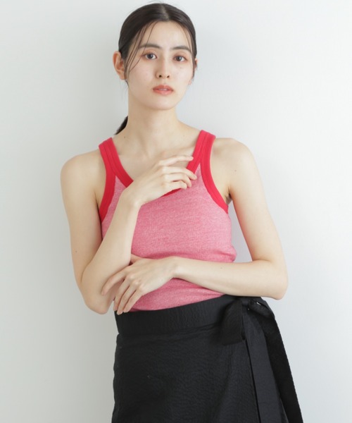MILLER(ミラー)の「◆「miller×JILL STUART」コラボタンクトップ(タンクトップ・レディース・レッド/ホワイト/ブラック・FREE)」の3枚目の写真