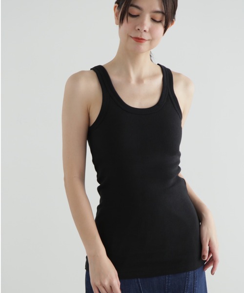 MILLER(ミラー)の「◆「miller×JILL STUART」コラボタンクトップ(タンクトップ・レディース・レッド/ホワイト/ブラック・FREE)」の2枚目の写真