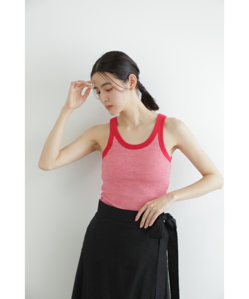 MILLER(ミラー)の「◆「miller×JILL STUART」コラボタンクトップ(タンクトップ・レディース・レッド/ホワイト/ブラック・FREE)」の4枚目の写真