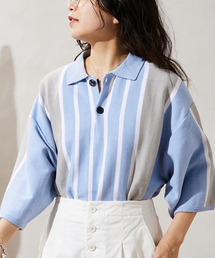 JOURNAL STANDARD relume | CALIFORNIA STRIPE ニットポロシャツ(ポロシャツ)